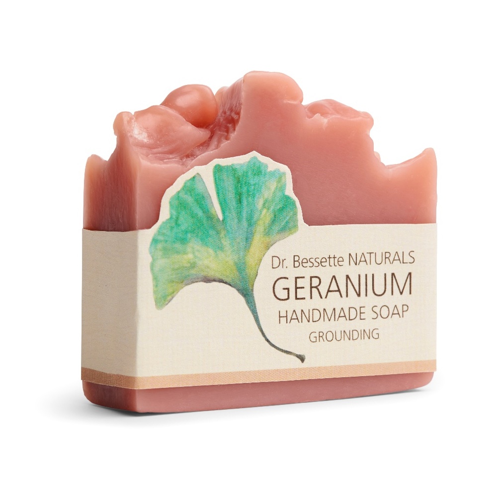 3 Bar Set Vegan Geranium Soap for Mature Skin
